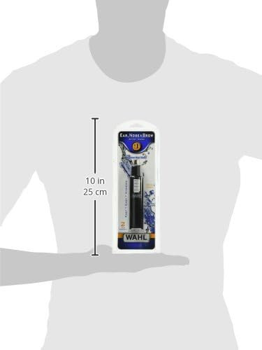 Wahl 5567-500 Ear Nose And Brow Wet/Dry Battery Trimmer Black