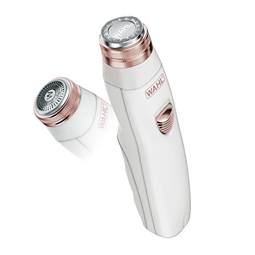 Wahl Clean & Smooth Ladies Rechargeable Facial Hair & Peach Fuzz Electric Shaver For Women Compact Size For Travel - Model 9865-2801V