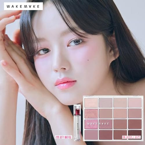 Wakemake Dewy Gel Glow Tint Set 0.16 Oz Made In Korea (06 Peony Fizz) Pink