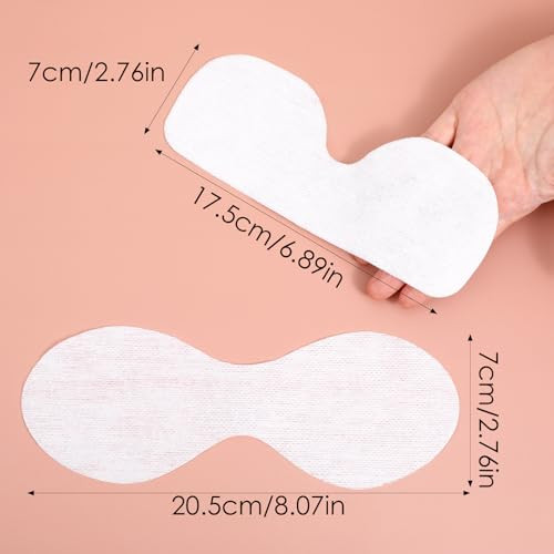 Ybeaty 100 Sheets Disposable Eye Mask Eyecare Cotton Paper Facial Eye Covers Pads Patches Diy Clear Skincare Paper Sheets Cosmetic Beauty Wet Compress Tools For Spa Home Salon