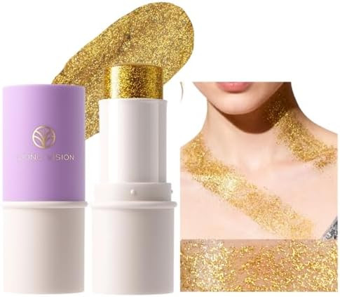 Young Vision Face Glitter Stick Waterproof Hair Glitter Gel Chunky Glitter Face Paint Chunky Mermaid Sequin Color Changing Glitter Makeup For Women And Kid Xmas Festival Accessories Glitter (05)