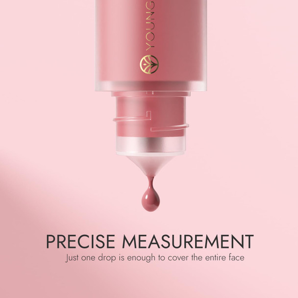 Young Vision Liquid Blush Drops Highly Pigmented Matte Cheek Tint Easy Blending For Natural Radiant Cheek Blusher MakeupLightweight Long Lasting