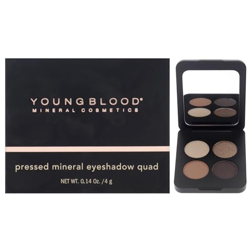 Youngblood Pressed Mineral Eyeshadow Quad - Taupe For Women - 0.14 Oz Eye Shadow