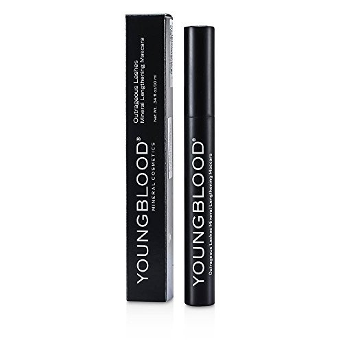 Youngblood Outrageous Lashes Mineral Lengthening Mascara Blackout 0.34 Ounce