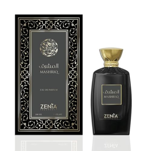 Zenia Mashriq Eau De Parfum Edp Spray For Men & Women 3.4Oz / 100Ml Long Lasting Warm Spicy Gourmand Fragrance With Cognac Caramel Cinnamon & Vanilla