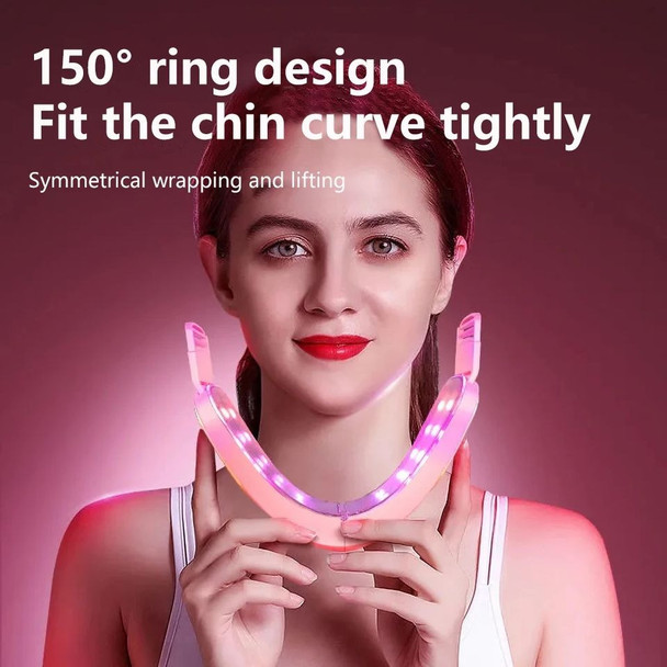 CAMMUO Facial Lifting Massager 12 Gears Electric Facial Massager V line Face Lifting Slimming Vibration Device Home Use Beauty Tool PINK