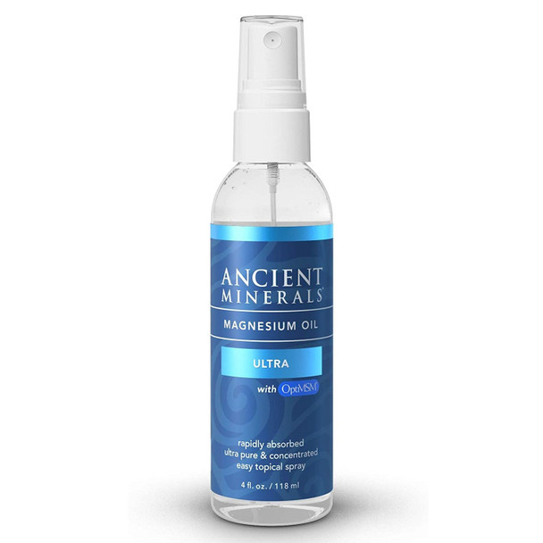 Ancient Minerals Magnesium Oil Ultra With OptiMSM 4 Oz