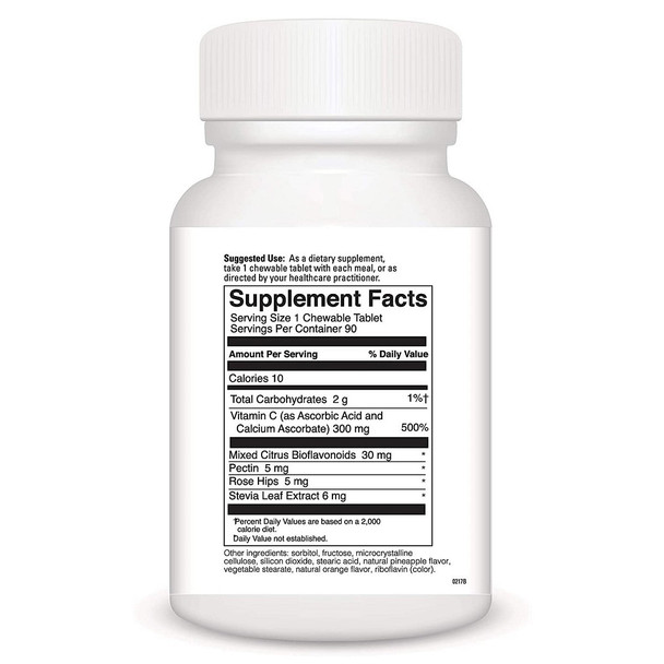 DaVinci Labs Chewable C-300 Orange Pineapple Flavor 90 Tablets
