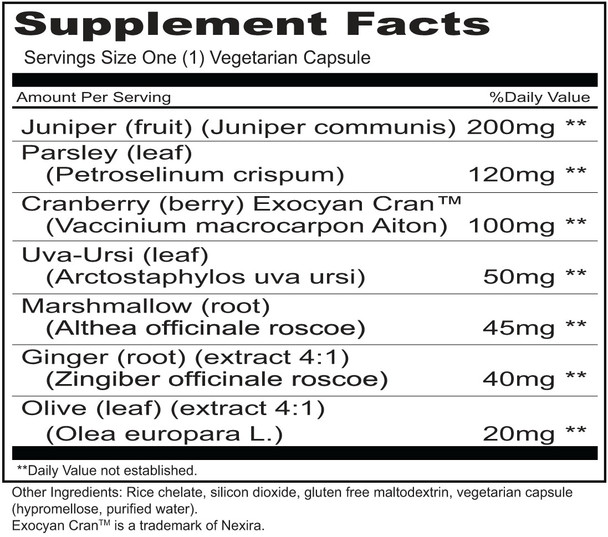 Priority One Urinary Defense 100 Vegetarian Capsules