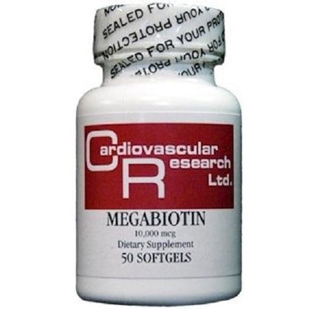 Ecological Formulas  Megabiotin 10000 mcg  50 Softgels