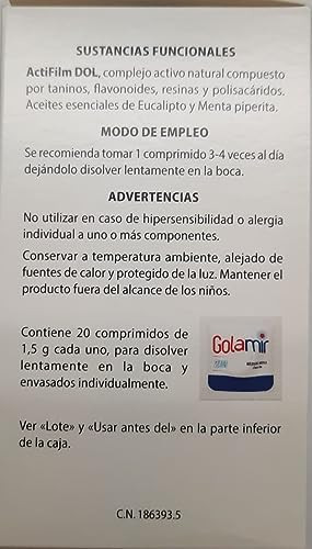 Aboca Golamir 2Act 20 Orodispersible Tablets 1 Unit