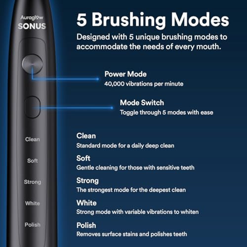 Auraglow Whitening Booster & Sonus Electric Toothbrush