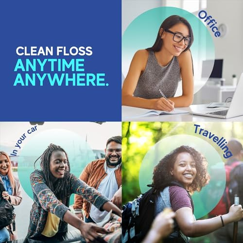 Avistar Dental Care Bundle 450 Individually Wrapped Floss Picks (Multi-Color) & 4 Medium Bristle Toothbrushes For Adults (Red) - Easy Grip & Convenient Oral Hygiene Kit For Travel Hotels & More