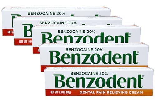 Benzodent Dental Pain Relieving Cream 1 Ounce - Buy Packs And Save (Pack Of 5)
