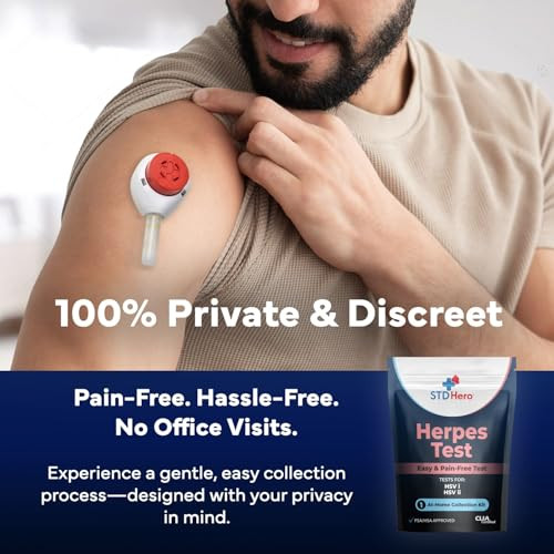 Better Life Science At-Home Hsv Test Kit Health Screening Kit For Men & Women Discreet Sample Collection Easy-To-Use Home Testing Kit With Secure Online Results And Lab Processing