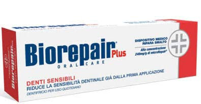 Biorepair Sensitive Teeth Daily Toothpaste - 2.54 Fluid Ounces (75Ml) Tubes (Pack Of 6) Italian Import