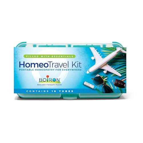 Boiron Homeotravel Travel First Aid Kit With Homeopathic Medicines - Filled Case (16 Tubes)