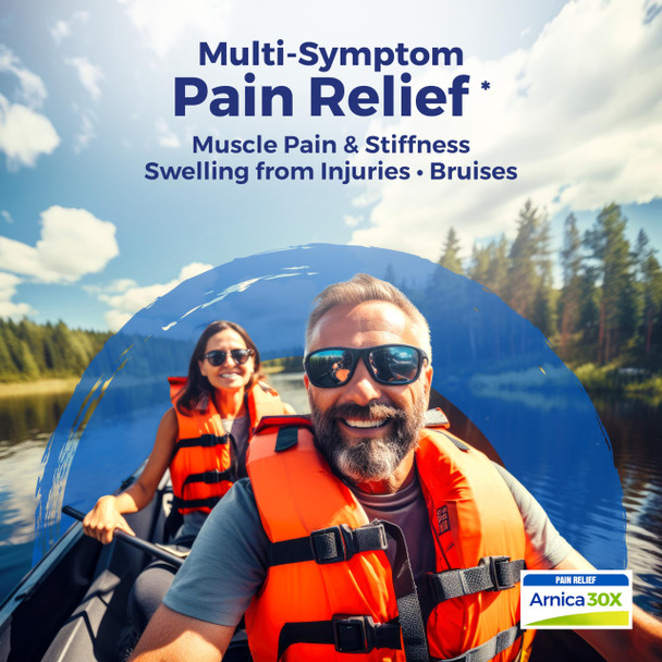 Boiron Arnica Montana 30X Homeopathic Medicine For Relief From Muscle Pain Muscle Stiffness Swelling From Injury And Discoloration From Bruises - 3 Count (240 Pellets)
