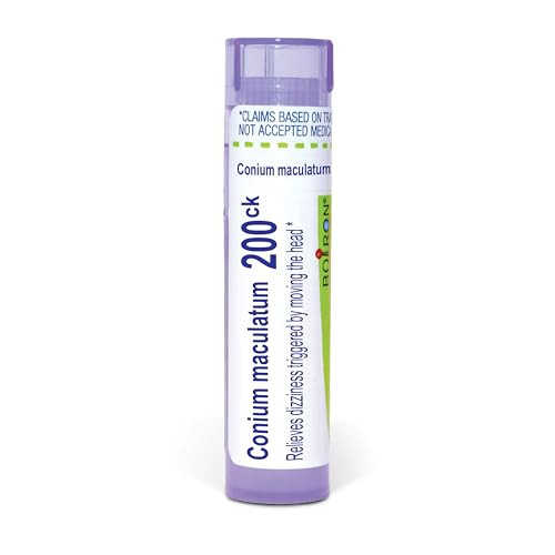 Boiron Conium Maculatum 200Ck For Dizziness Triggered By Moving The Head 80 Pellets