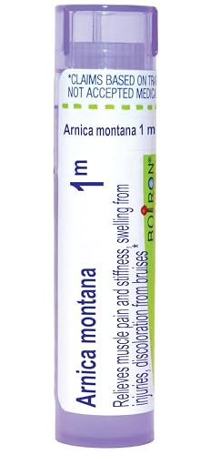 Boiron Arnica Montana 1M For Muscle Pain Stiffness Swelling From Injuries & Bruises 80 Pellets