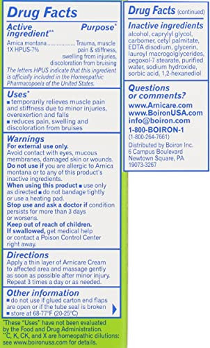 Boiron Arnicare Cream Homeopathic Medicine For Pain Relief 1.3 Ounce (Pack Of 1)
