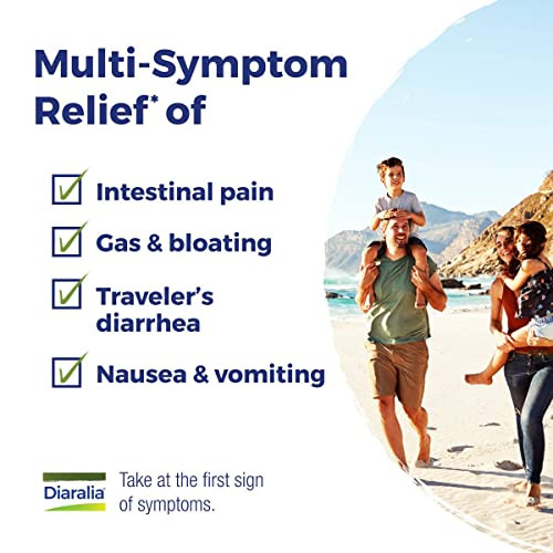 Boiron Diaralia On The Go Travel Essential For Diarrhea Relief Gas Bloating Intestinal Pain And Traveler'S Diarrhea - 2 Count (160 Pellets)