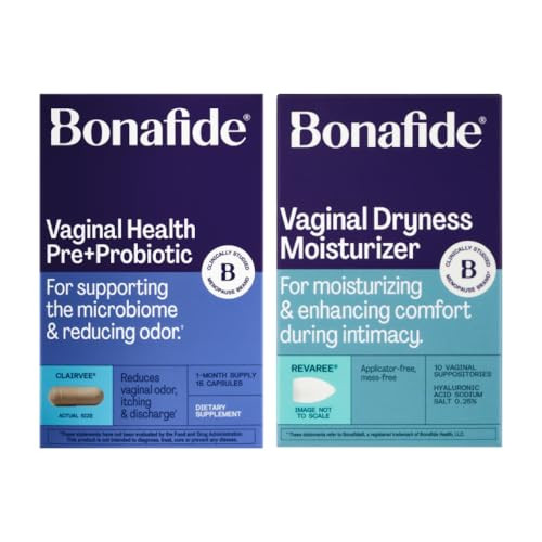 Bonafide Clairvee Revaree Hormone-Free Drug-Free Relief From Odor Vaginal Itching And Discharge Vaginal Moisturizer With Hyaluronic Acid 1 Month Supply