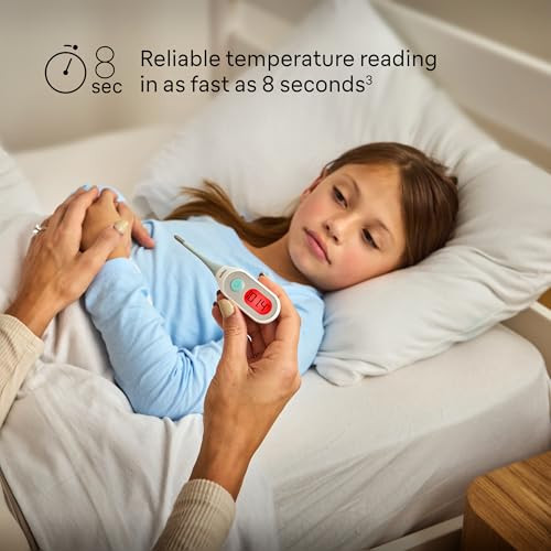 Braun Digital Thermometer Clinically Accurate Color Coded Fever Guidance Thermometer For Adults Baby Toddlers & Kids Oral Rectal Or Underarm Use No 1 Brand Recommended By Pediatricians