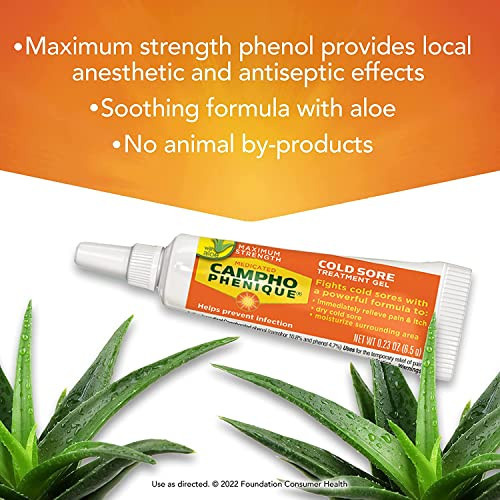 Campho-Phenique Original Cold Sore Treatment Gel Formula - 0.23 Oz Pack Of 4