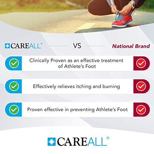 Careall Tolnaftate Cream Usp 1 1.0 Oz Tube (6 Pack) Effective Antifungal Treatment For Athlete S Foot Jock Itch Ringworm. Relief From Itching. Compare To The Leading Brand