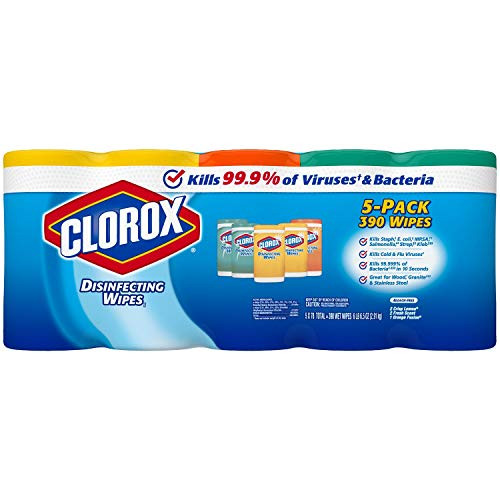Clorox Disinfecting Wipes Variety Pack 78 Count (Pack Of 5)
