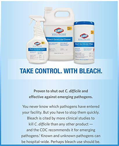 Clorox Healthcare Bleach Germicidal Cleaner Spray 22 Ounces (68967)