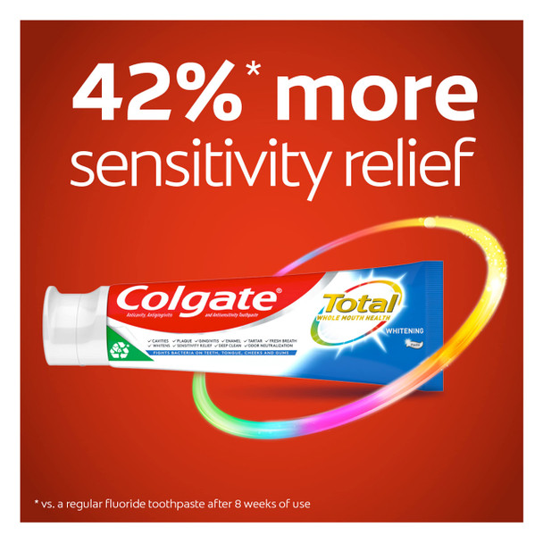 Colgate Total Whitening Toothpaste 4.8 Ounce 2 Count
