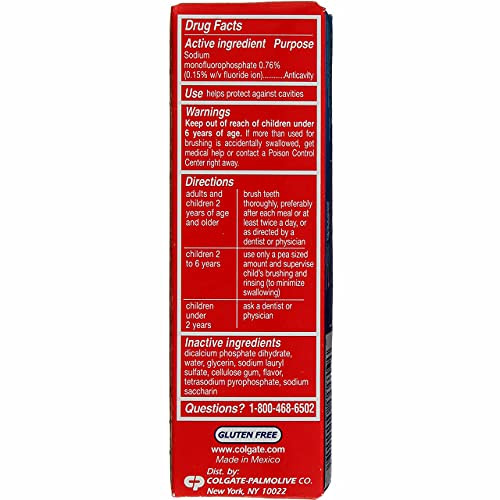 Colgate Cavity Protection Toothpaste Great Regular Flavor 1 Oz (Pack Of 12)