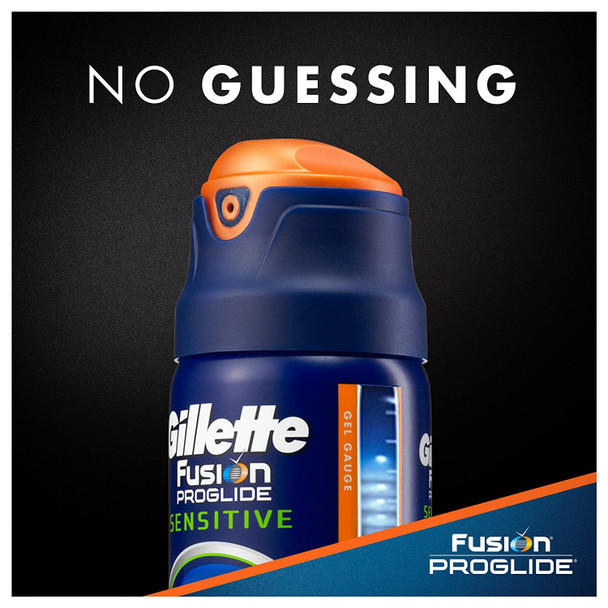 Gillette Fusion Proglide Sensitive Shave Gel Ocean Breeze 6 oz