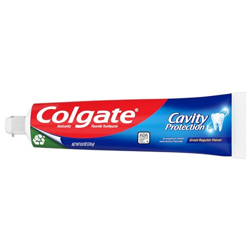 Colgate Cavity Protection Toothpaste With Fluoride Great Regular Flavor 6 Ounce (3 Pack)
