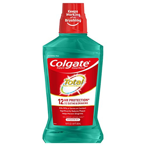 Colgate Total Pro-Shield Alcohol Free Mouthwash Spearmint - 500Ml 16.9 Fluid Ounce