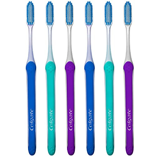 Colgate Slim Soft Ultra Compact Toothbrush Extra Soft (Colors Vary) - Pack Of 6