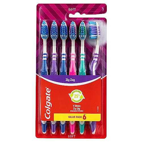 Colgate Toothbrush Zig Zag Soft 6Pk