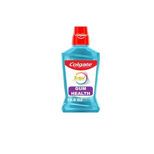 Colgate Total For Gum Health Mouthwash Clean Mint - 500Ml 16.9 Fluid Ounce(Pack Of 6)