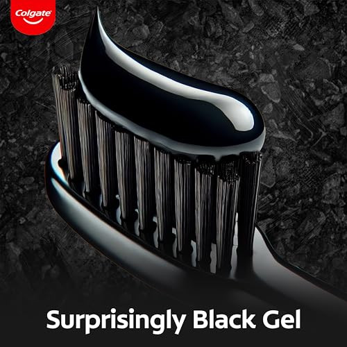 Colgate Charcoal Clean Black Gel Toothpaste Pack Of 480G/16.9Oz (120G/4.2Oz X 4) Deep Clean Toothpaste With Bamboo Charcoal Fresh Mouth Experience
