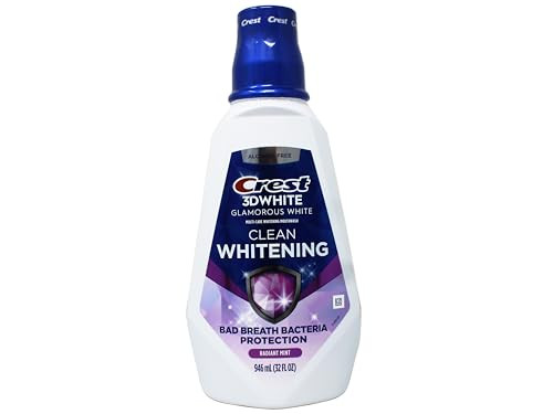 Crest Mouthwash Glamorous White Alcohol-Free 32 Fl Oz (Pack Of 2)