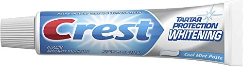Crest Tartar Protection Whitening Cool Mint Paste Anticavity Toothpaste 8.2 Ounce Tube (Pack Of 4)