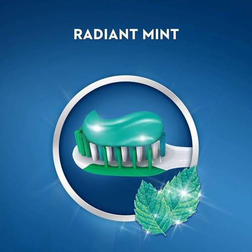 Crest 3D White Vivid Fluoride Anticavity Toothpaste Radiant Mint 0.85 Oz (Pack Of 4)