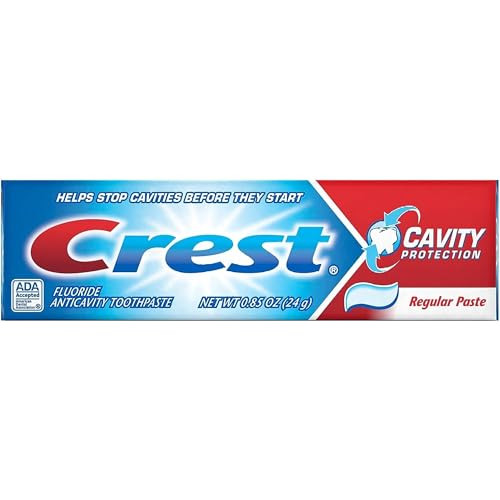 Crest Cavity Protection Regular Toothpaste Travel Size .85 Oz. (24G) - Pack Of 12