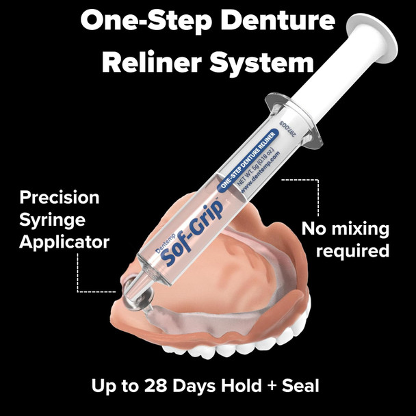 Dentemp Sof-Grip 1-Step Denture Care 5G (1 Pack)
