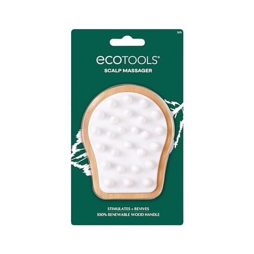 Ecotools Scalp Massager Scalp Scrubber Stimulates & Exfoliates For Better Hair Health Reduces Product Build-Up Gentle Silicone Bristles Massage Eco-Friendly & Cruelty-Free 1 Count