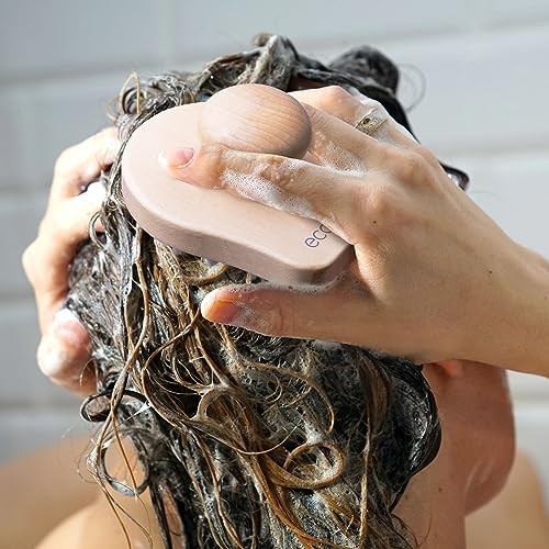 Ecotools Scalp Massager Scalp Scrubber Stimulates & Exfoliates For Better Hair Health Reduces Product Build-Up Gentle Silicone Bristles Massage Eco-Friendly & Cruelty-Free 1 Count