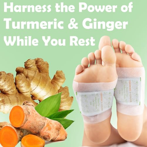 Entrefeet Dr. Entre'S Foot Pads 20 Pack Of Turmeric & Ginger Premium Pads To Feel Better Sleep Better & Relieve Stress Organic Foot Patches