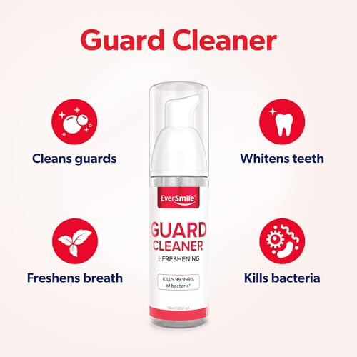 Eversmile Guard Cleaner Foam Bundle Full Size & Travel Size For Mouth And Night Guards Football And Boxing Guards Sleep Snoring And Grinding Guards Fresh Mint 50Ml & 25Ml